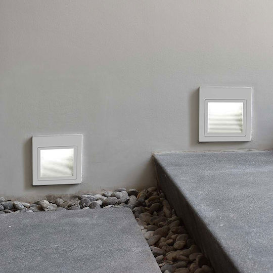 V-TAC Wall-Mounted Outdoor Ceiling Light LED IP65 5W with Warm White Light 8.4x8.4x5εκ.