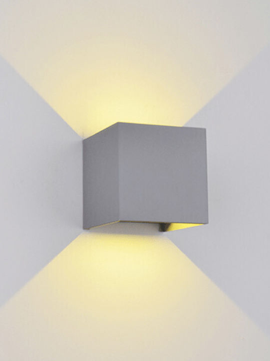 Elmark Wall-Mounted Outdoor Ceiling Light LED IP54 10W with Natural White Light 10x10εκ.