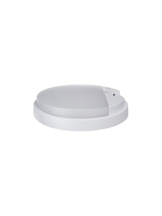 Maclean Energy Επιτοίχια Εξωτερική Πλαφονιέρα LED IP54 15W με Φυσικό Λευκό Φως