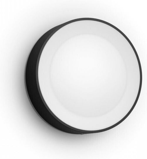 Philips Daylo Επιτοίχια Εξωτερική Πλαφονιέρα LED IP44 15W με RGBW Φως