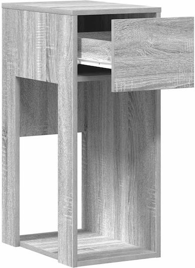Computer Tower Stand Drawer Grey Sonoma 30x44x74 cm Grey Sonoma 858736