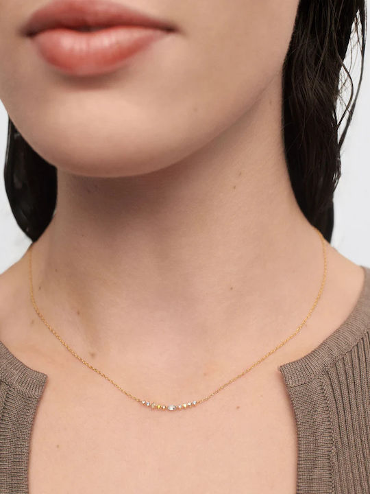 P D Paola Necklace Made Of Gold Plated Silver