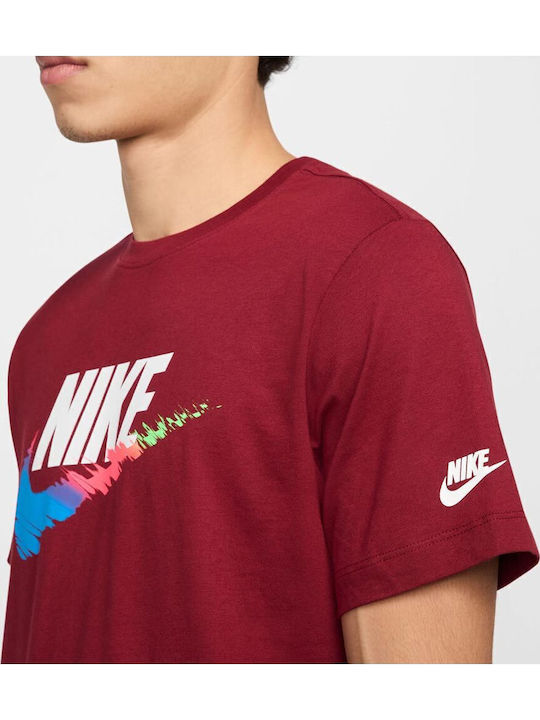 T-shirt Μπορντό