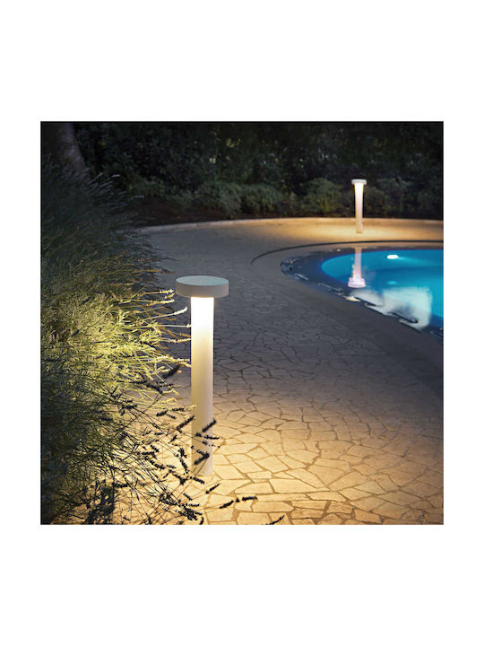 Ideal Lux Tesla Outdoor Floor Lamp Small Post 15W IP44 for G9 Socket Gray