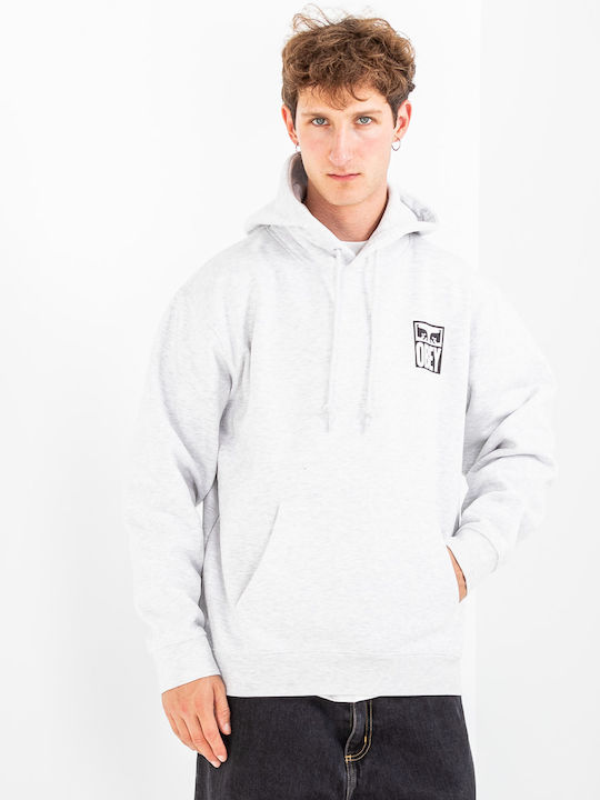 Eyes Icon Gray Hoodie Sweatshirt