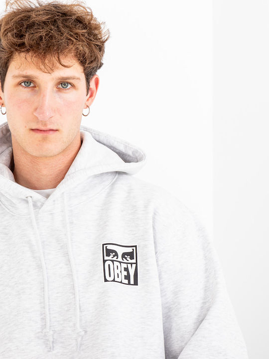 Eyes Icon Gray Hoodie Sweatshirt