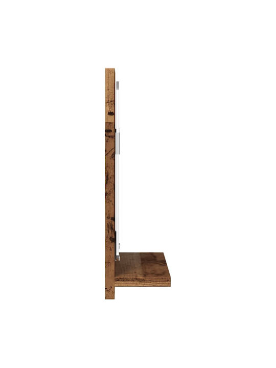 vidaXL Καθρέπτης Μπάνιου με Ράφι & Ντουλάπι 40x11cm Καφέ