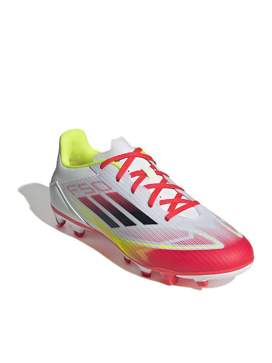 adidas F50 Club Fußballschuhe mit Stollen Weiß