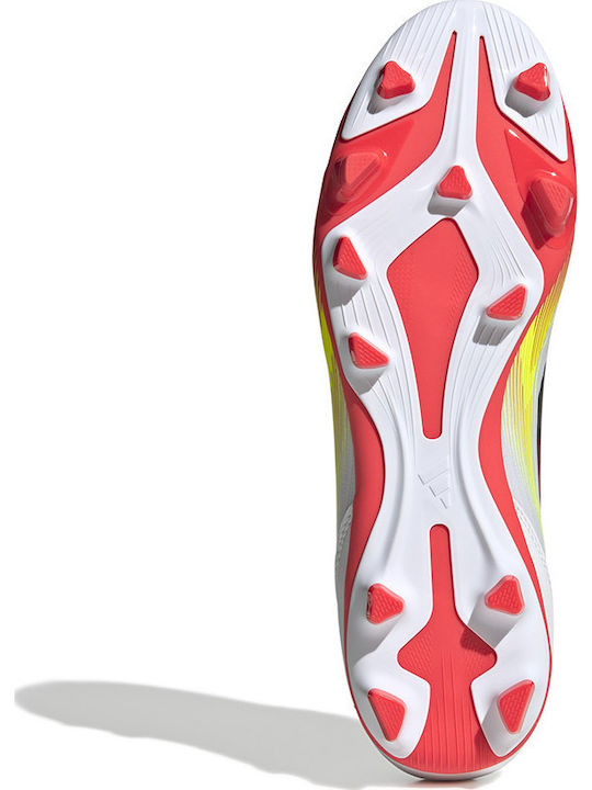 adidas F50 Club Fußballschuhe mit Stollen Weiß