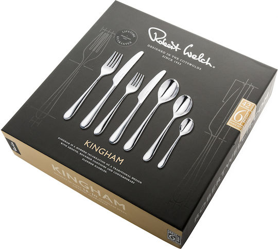 Robert Welch Cutlery Set Stainless Silver 42pcs