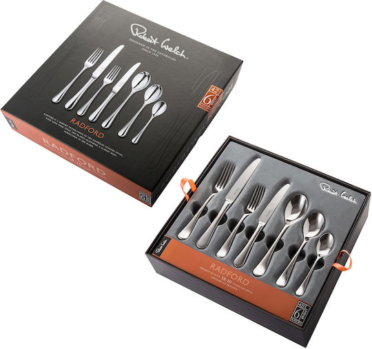 Robert Welch Cutlery Set Stainless Steel 18/10 Silver 42 Pieces