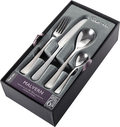 Robert Welch Cutlery Set Stainless Silver 24pcs