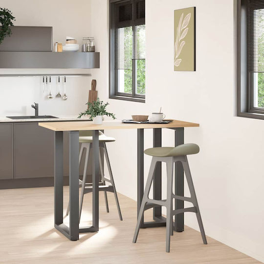 vidaXL Metallisches Möbelbein 2Stücke Für Büro / Tisch / Beistelltisch 60x35x100cm Anthrazit