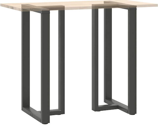 vidaXL Metallisches Möbelbein 2Stücke Für Tisch / Beistelltisch / Büro 60x35x110cm Anthrazit