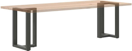 vidaXL Metallisches Möbelbein 2 Stück Für Tisch / Beistelltisch / Büro 60x35x72cm Anthrazit
