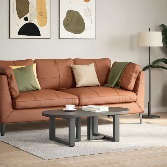 vidaXL Metallisches Möbelbein 2 Stück Für Tisch / Beistelltisch / Büro 50x25x30cm Anthrazit