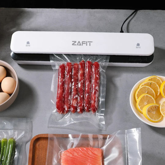Aparat de Vidat Alimente Zafit Vid-360w, Bară de Etanșare de 30 cm, 10 Pungi Incluse, Negru Alb