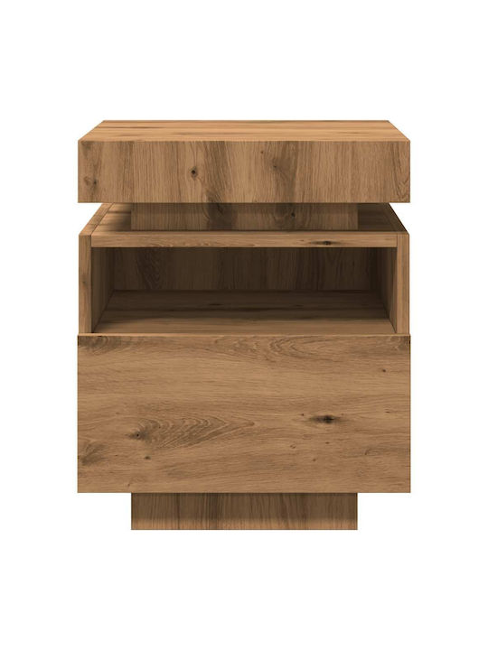 Κομοδίνα Ξύλινα Artisan Oak 2τμχ 40x39x48.5cm