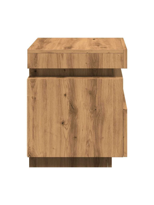 Κομοδίνα Ξύλινα Artisan Oak 2τμχ 40x39x48.5cm