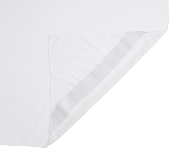 vidaXL Schutzauflage Halb-Doppel Wasserdicht Weiß 120x220cm