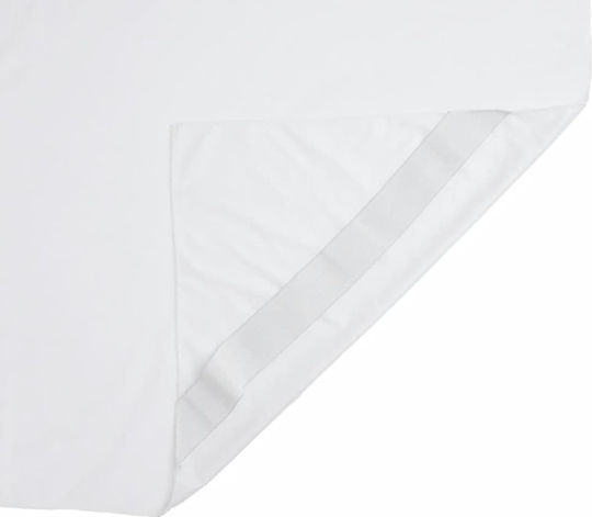 vidaXL Schutzauflage Doppel Wasserdicht Weiß 140x220cm