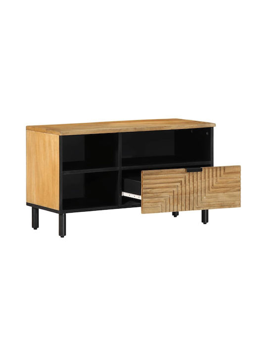 TV Stand from Solid Wood Coffee L80xW33xH46cm