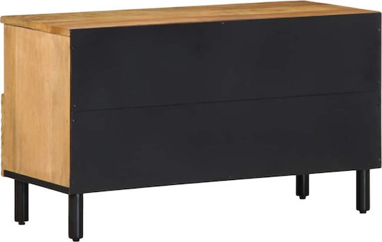 TV Stand Made of Solid Wood Brown M80xD33xH46cm