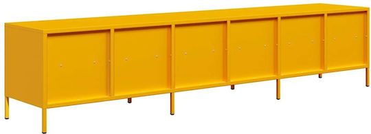 Шкаф за телевизор Метален Mustard Yellow Д202xШ39xВ43.5см