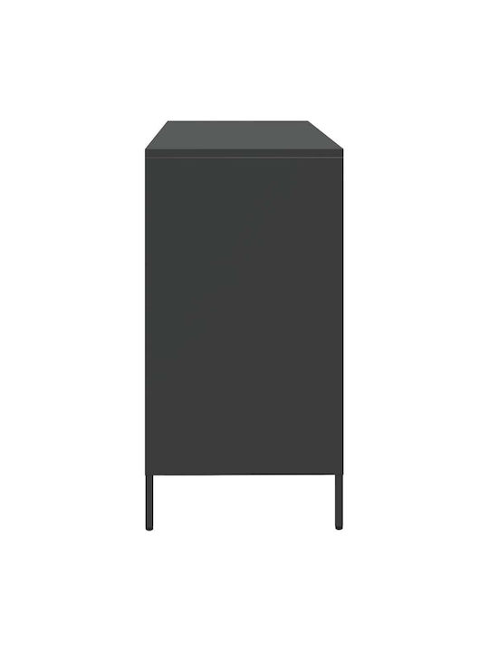 Μπουφές mit Schubladen Black Velvet-Black Metal 135x39x73.5cm