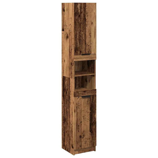 vidaXL Στήλη Μπάνιου Δαπέδου Μ32xΒ34xΥ188.5cm Καφέ