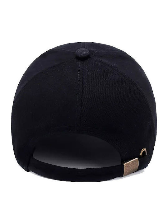 Luciano Faketti Baseball Cap 100% Atmungsaktive Sonnenhut Herren & Damen Freizeit Outdoor Golf Hut Schwarz