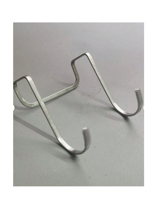 Spices Bazaar Door Hook 2 Slots Stainless Steel 4 Pieces
