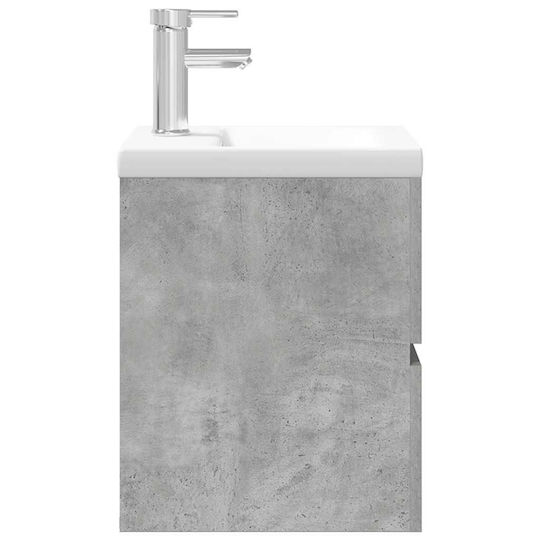 vidaXL Πάγκος με Νιπτήρα Μ41xΒ38.5xΥ45cm Γκρι Σκυροδέματος