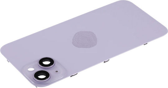 Πίσω Γυαλί Ατσάλινη Πλάκα Μαγνήτες Magsafe & Camera Lens Iphone 14 Plus Purple