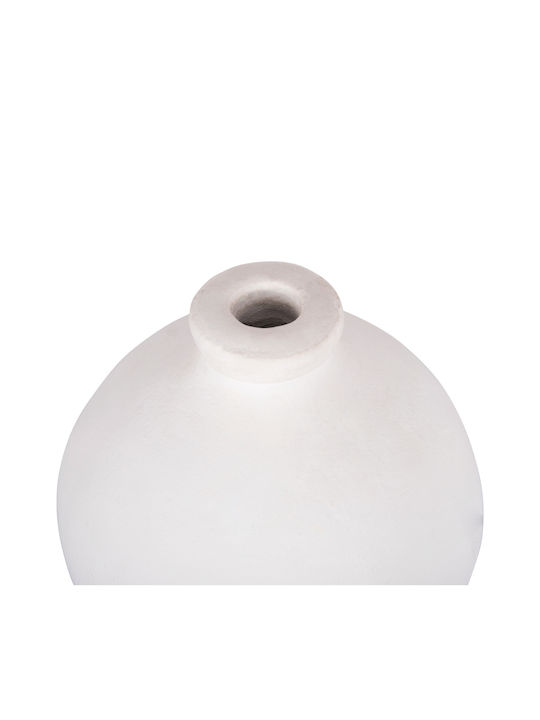 HomeMarkt Decorative Vase Clayvon White 18x18x20cm