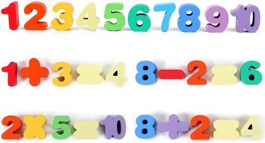 Montessori Εκπαιδευτικό Παιχνίδι Γράμματα & Αριθμοί από Ξύλο