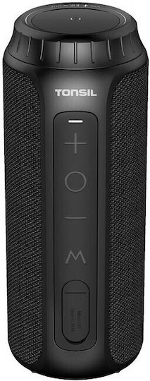 Tonsil Filp 6 Водоустойчиво Bluetooth високоговорител 20W с живот на батерията до 10 часа Черен