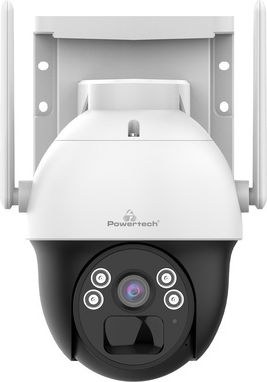 Powertech PT-1336 IP Κάμερα Παρακολούθησης 4G Full HD+ 4MP Αδιάβροχη Μπαταρίας με Αμφίδρομη Επικοινωνία και Φακό 4mm Κόκκινο