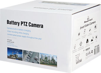 Powertech PT-1336 IP Κάμερα Παρακολούθησης 4G Full HD+ 4MP Αδιάβροχη Μπαταρίας με Αμφίδρομη Επικοινωνία και Φακό 4mm Κόκκινο