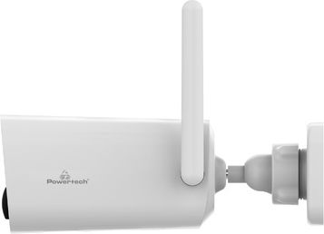 Powertech PT-1335 IP Surveillance Camera 4G Full HD+ 4MP Waterproof Battery Powered with Two-Way Communication and Lens 2.8mm