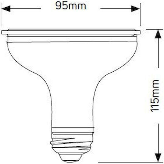 Geyer LED Bulb 11W 95mm for Socket E27 and Shape PAR30 Warm White 900lm