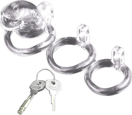 Brutus Shark 3 Rings Cock Cage Κλουβί Πέους σε Διάφανο Χρώμα