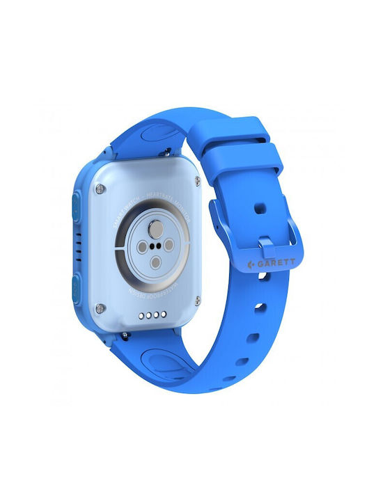 Garett Kids Smartwatch with GPS and Rubber/Plastic Strap Blue