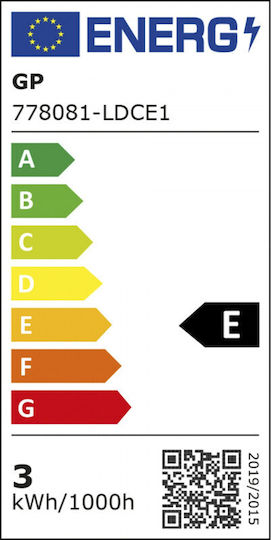 GP Batteries 078081 LED крушка 2W за фасунга E14 Топло бяло 250лм
