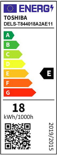 Toshiba LED Bulb 18W Fluorescent Type 120εκ. for Socket G13 and Shape T8 Natural White 1980lm