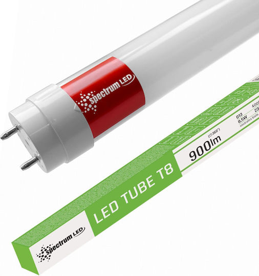 Spectrum LED Bulb 8.5W Fluorescent Type 60εκ. for Socket G13 and Shape T8 Natural White