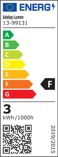 Adeleq LED Bulb 3W Fluorescent Type for Socket G9 and Shape T8 Natural White 300lm Dimmable