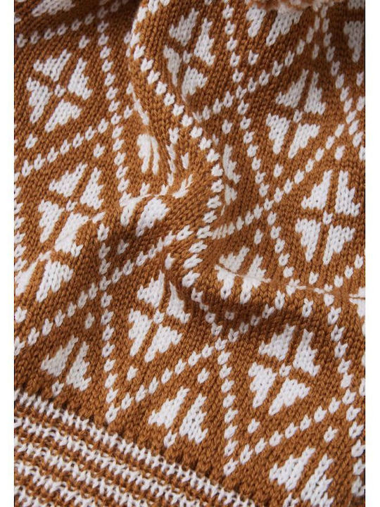 Kids Beanie Knitted Brown