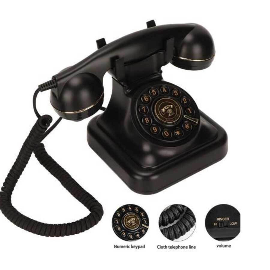 OHO-302 Telefon fix Retro Negru | Skroutz Romania