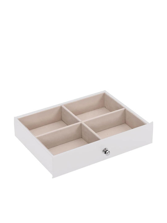 vidaXL Velvet Jewellery Box with White Mirror